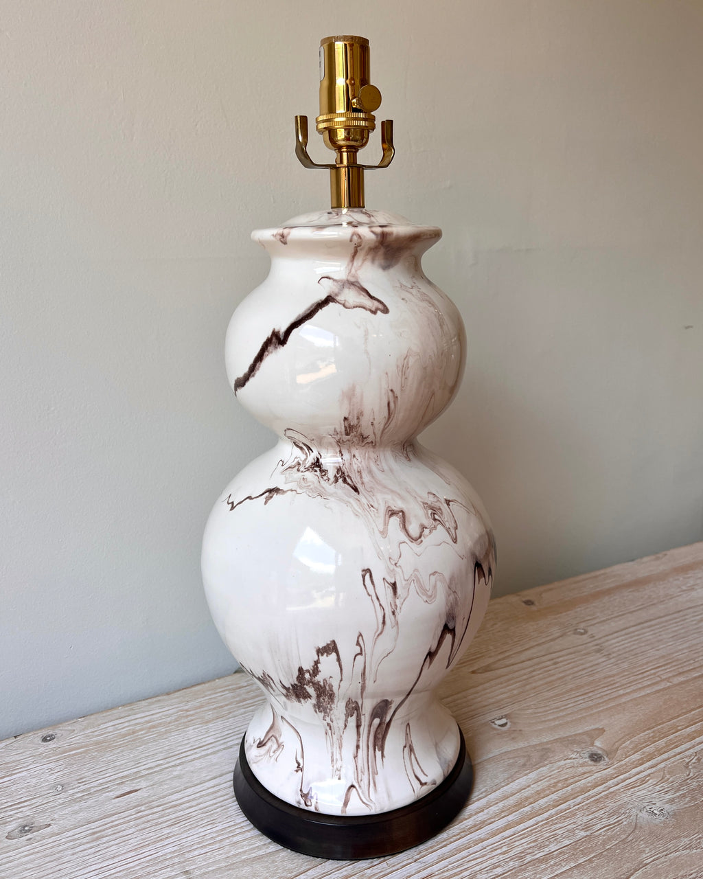 Hwang Bishop Marble Espresso Leila ceramic lamp base in Nashville, Tennessee