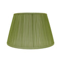 International Green Silk Empire Lampshade with shirred pleats 