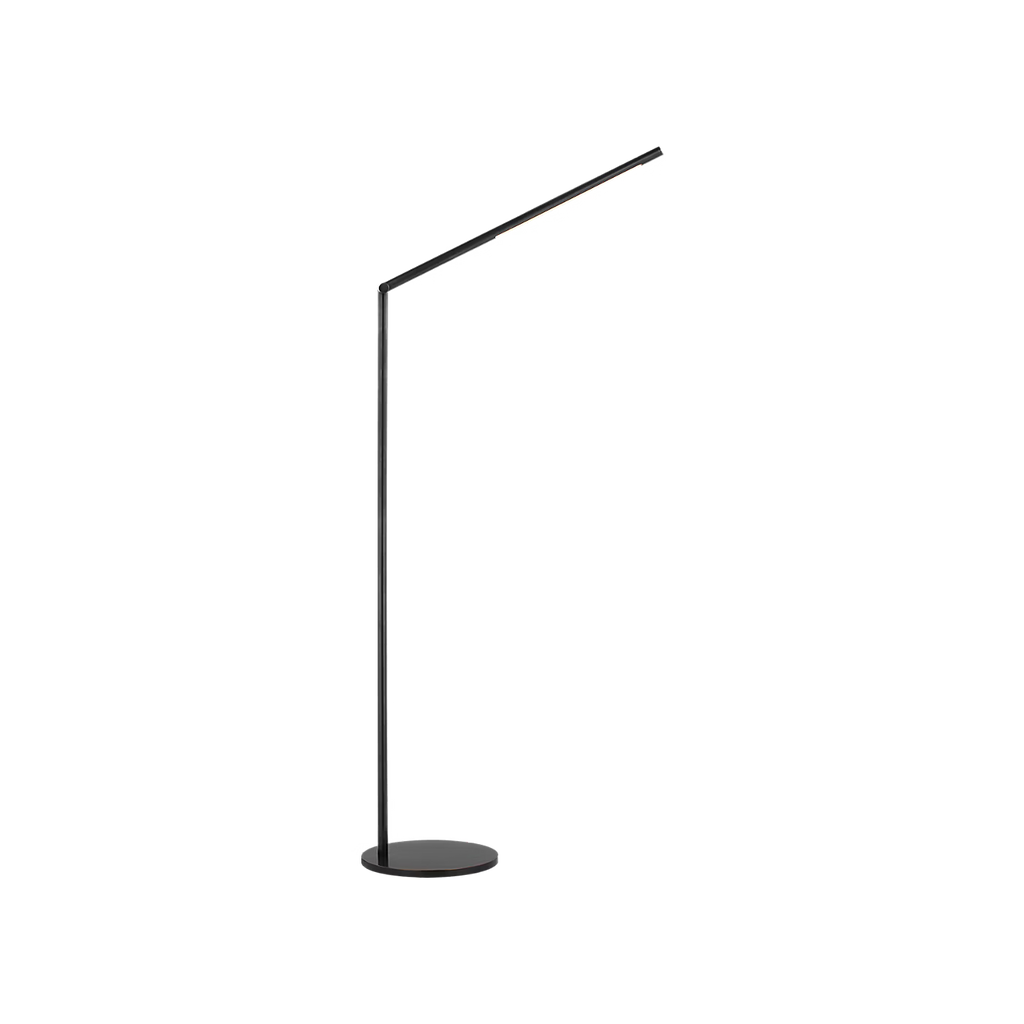 Large Articulating Floor Lamp in Bronze