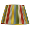 Nushka Harlequin Stripe Silk and Cotton Ikat Lampshade