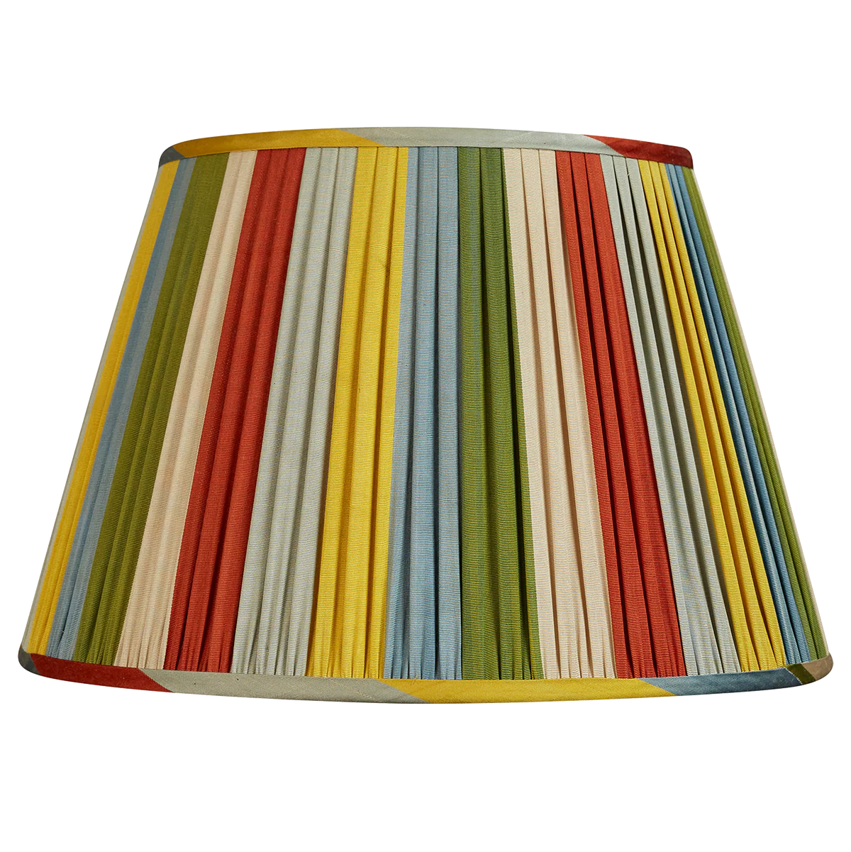 Nushka Harlequin Stripe Silk and Cotton Ikat Lampshade