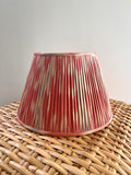 Nushka pink and blue cotton ikat lampshade in Nashville, Tennessee