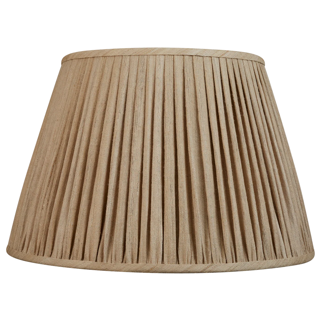 Nushka Raw Umber Mulberry Silk Empire Lampshade