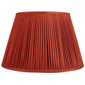 Nushka Red Coral Mulberry Silk Empire Lampshade