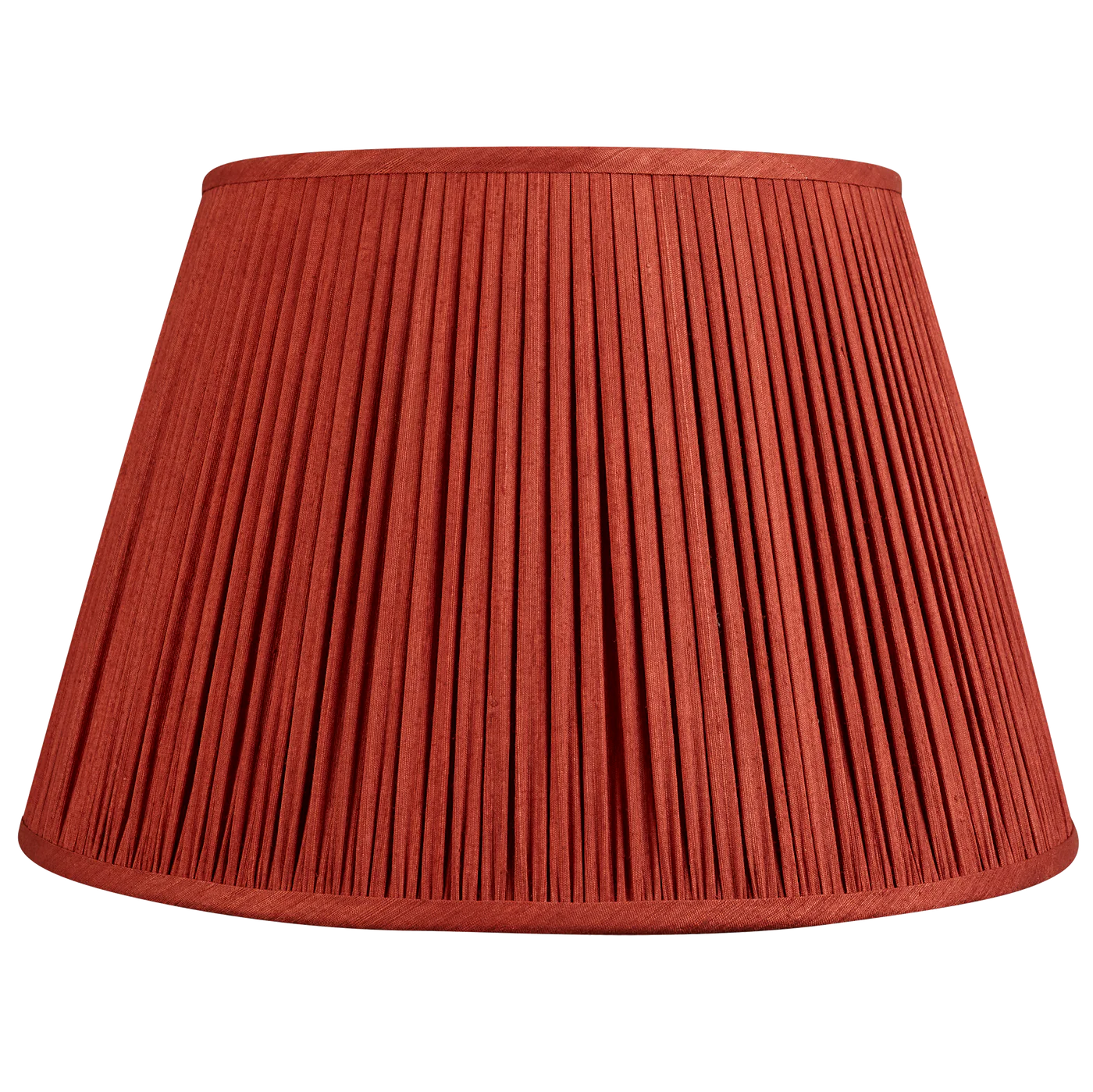 Nushka Red Coral Mulberry Silk Empire Lampshade