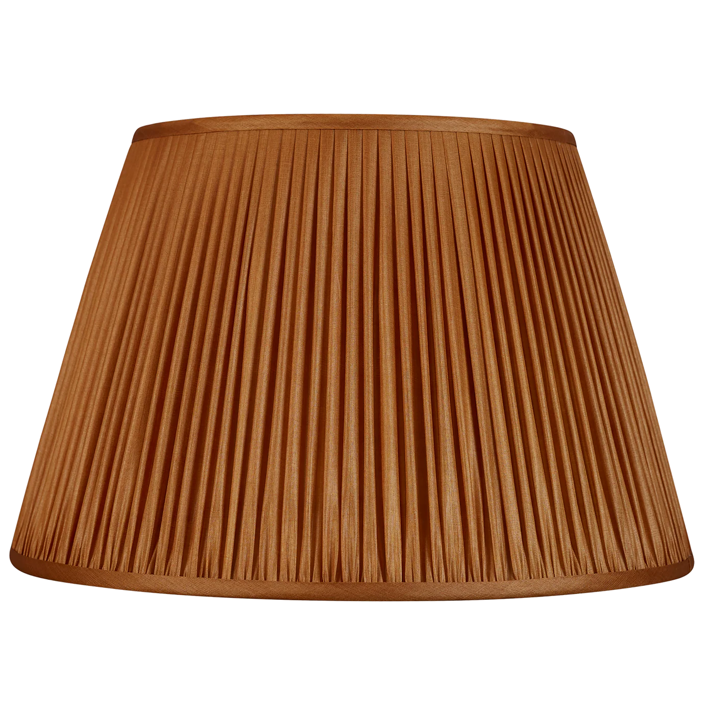 Nushka Tobacco Tussar Silk Lampshade