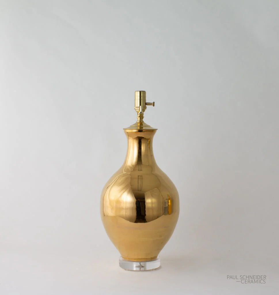 Paul Schneider Athens Lustre Gold table lamp with acrylic base