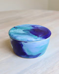 Paul Schneider Lidded Box in Blue Geode