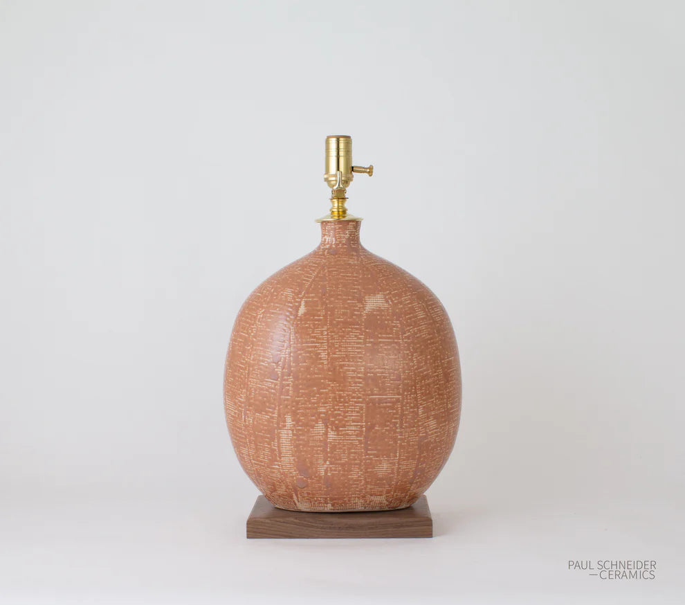 Paul Schneider Marfa Thatched in Coral Lamp