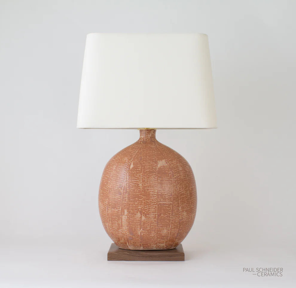 Paul Schneider Marfa Thatched in Coral Lamp