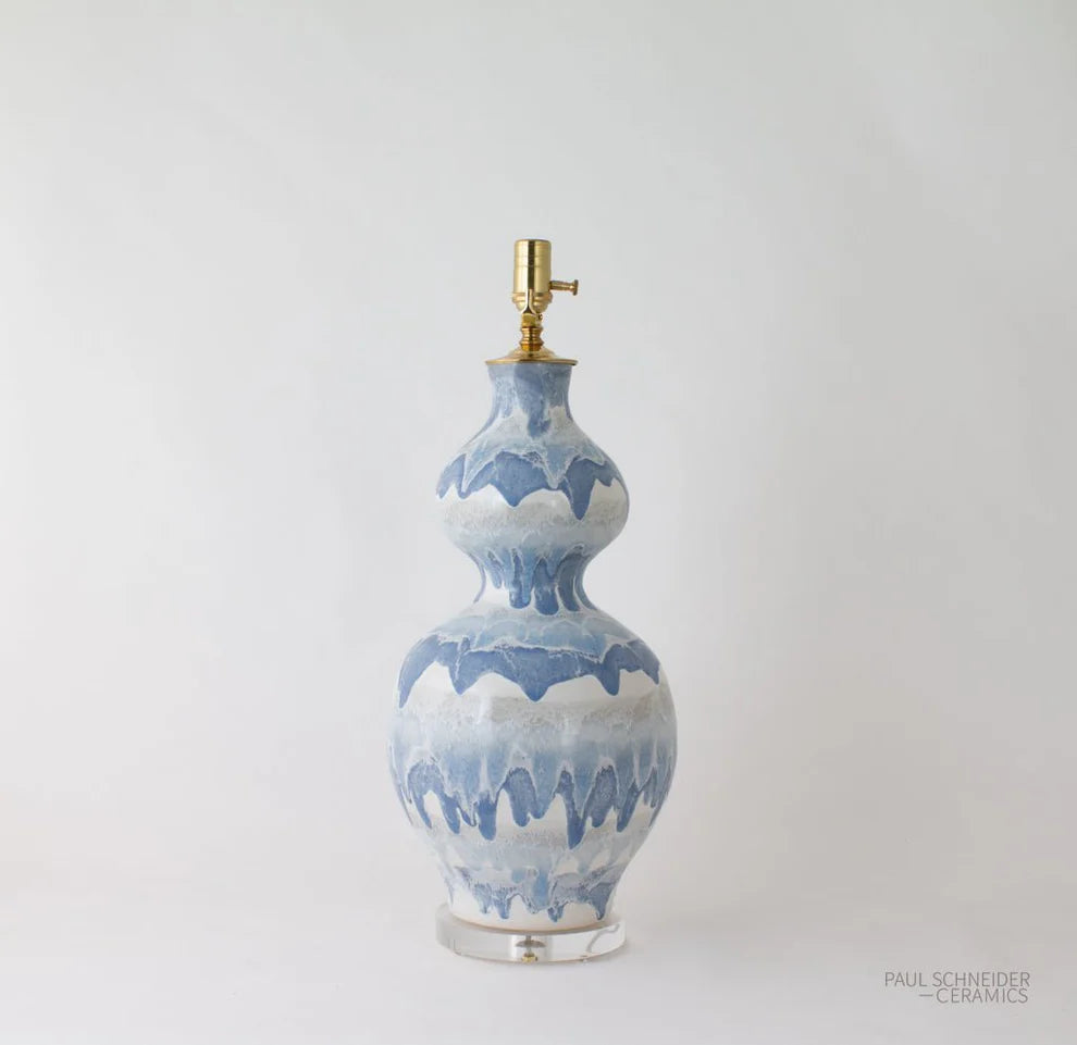 Paul Schneider Double Gourd Drip Banded in #6144-M & #6145-M Lamp