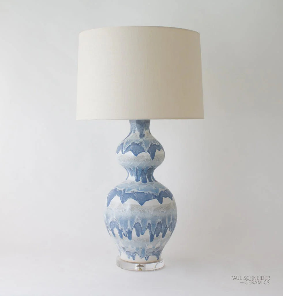 Paul Schneider Double Gourd Drip Banded in #6144-M & #6145-M Lamp