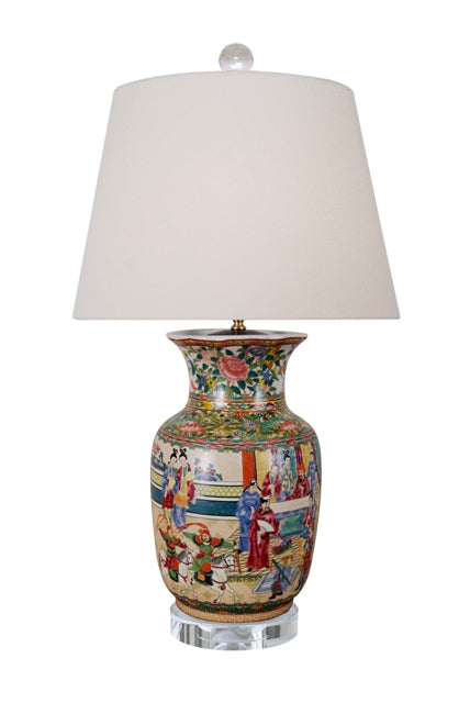 Traditional Asian porcelain table lamp in Nashville, Tennessee