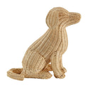 Woven rattan dog figurine 