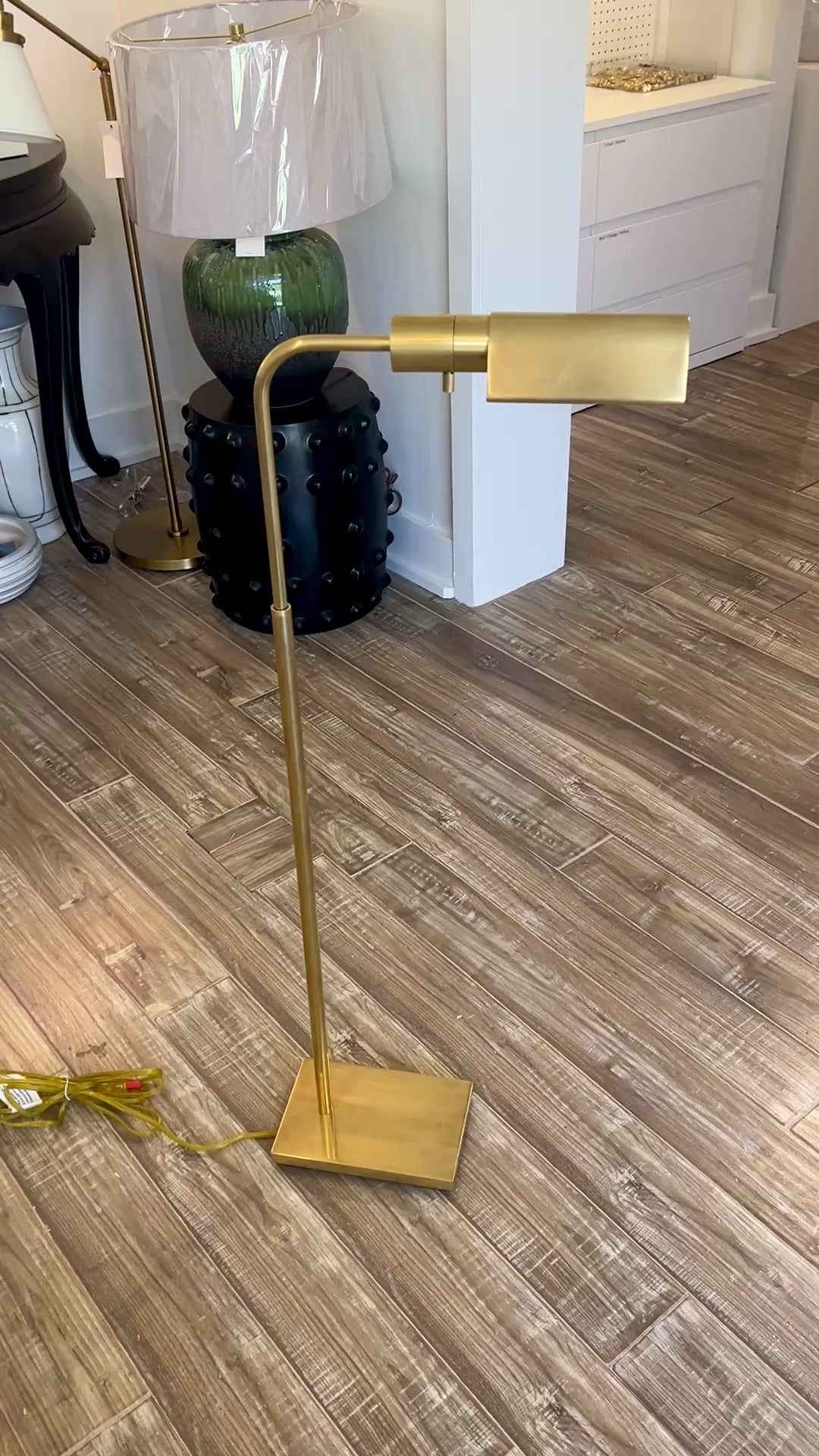 Adjustable Pharmacy Lamp in Brass