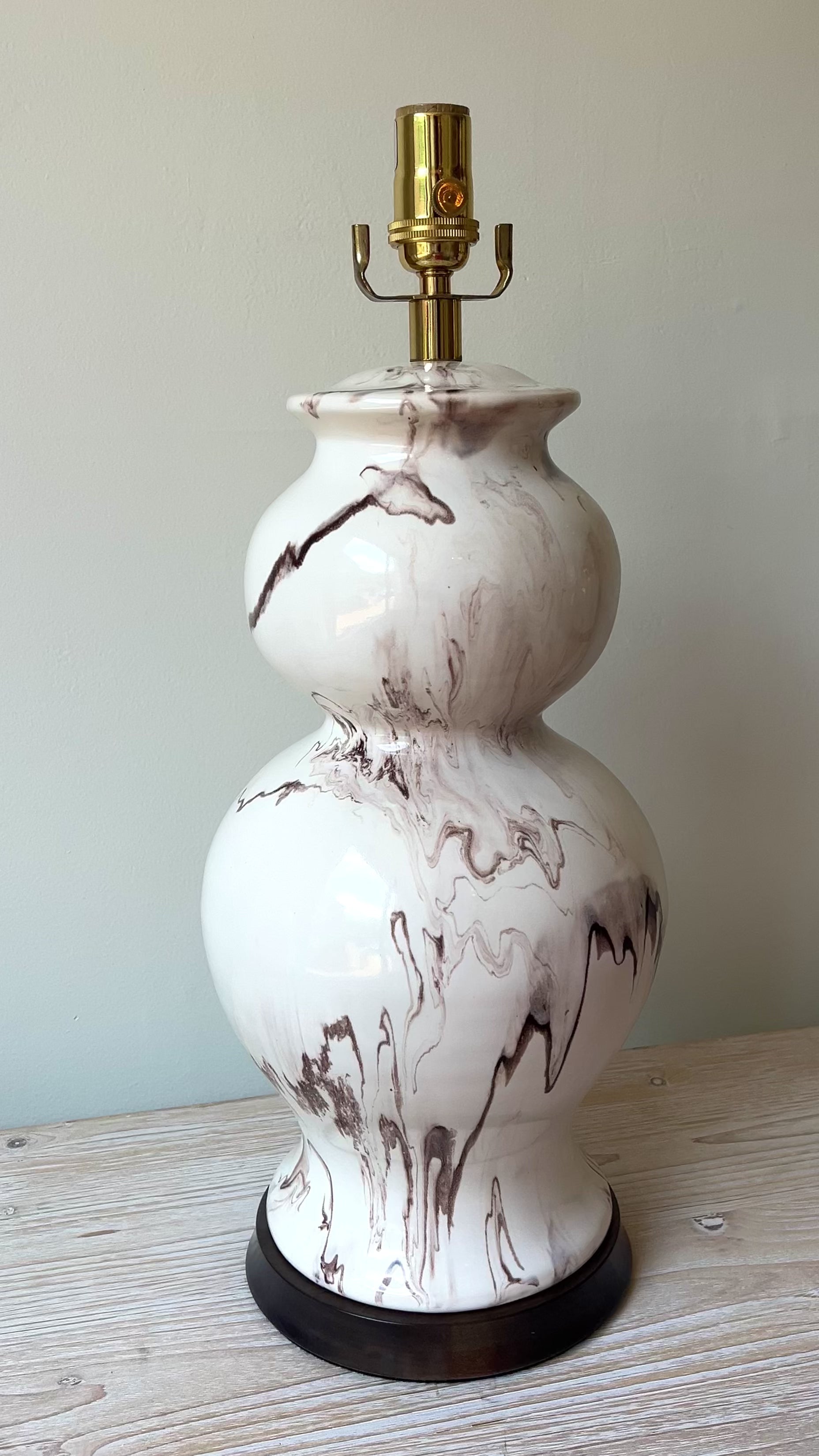Hwang Bishop Marble Espresso Leila ceramic lamp base in Nashville, Tennessee