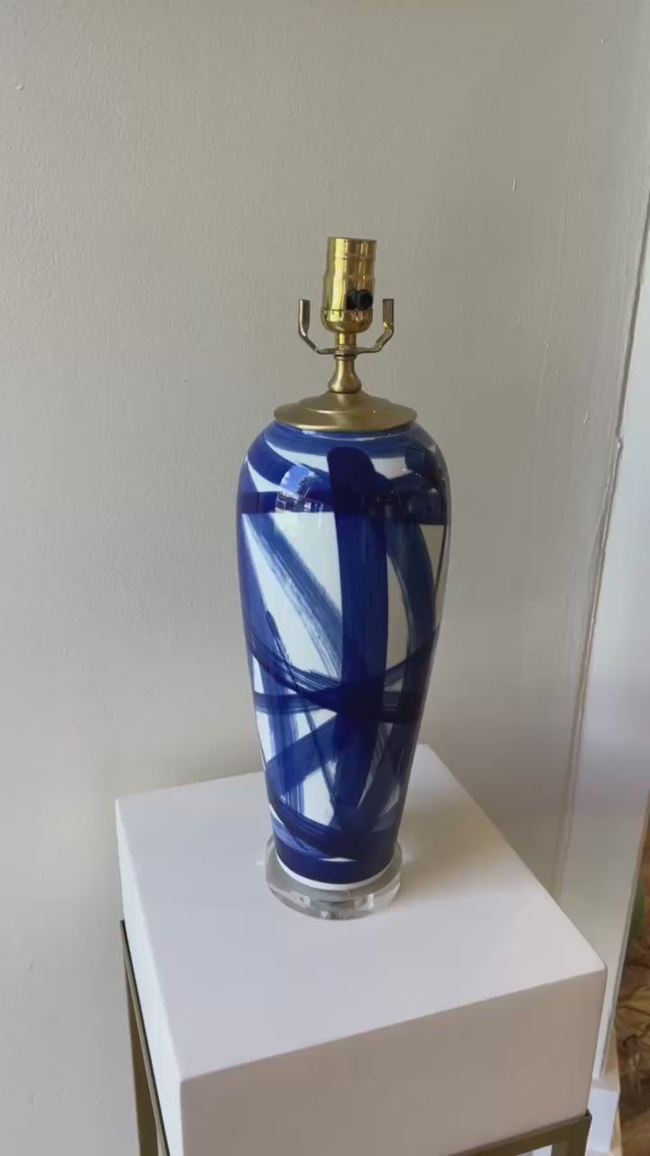 Blue Stroke Table Lamp