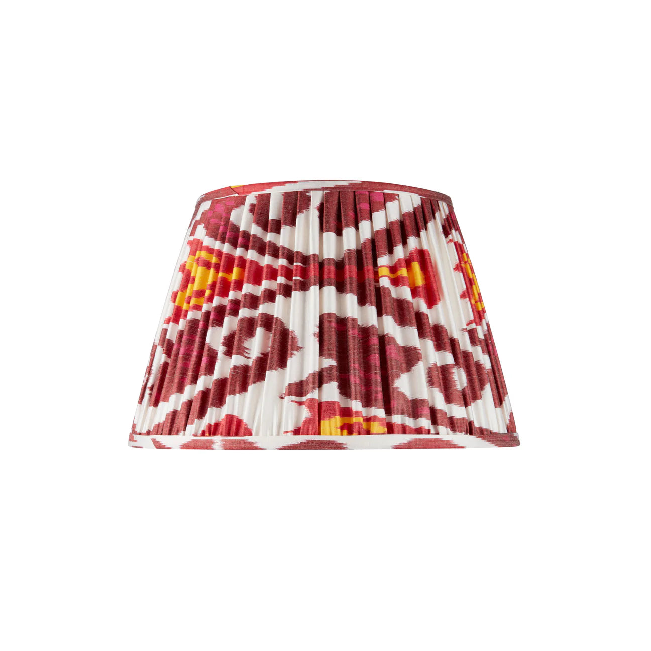 Rosanna Lonsdale Burgundy, Red, and Pink Ikat lampshade