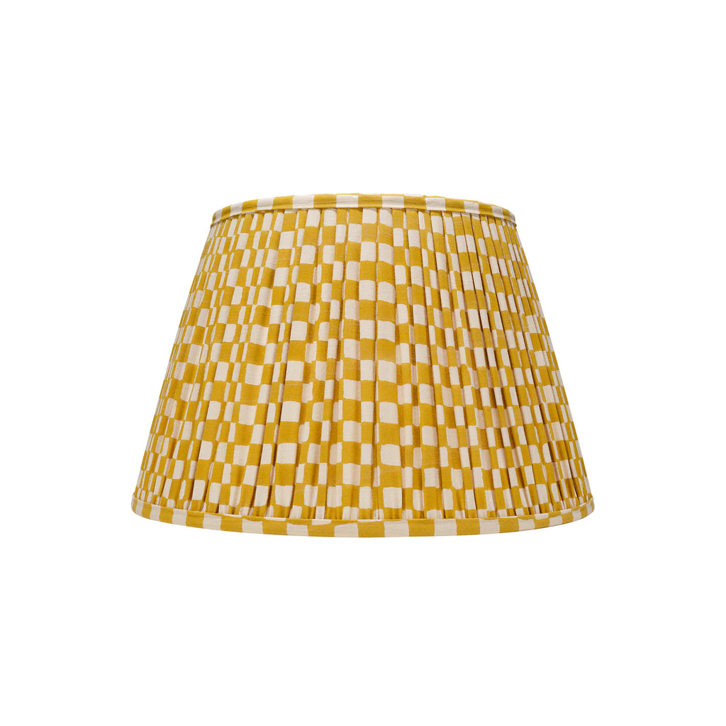 Rosanna Lonsdale Mustard Checkered Empire lampshade