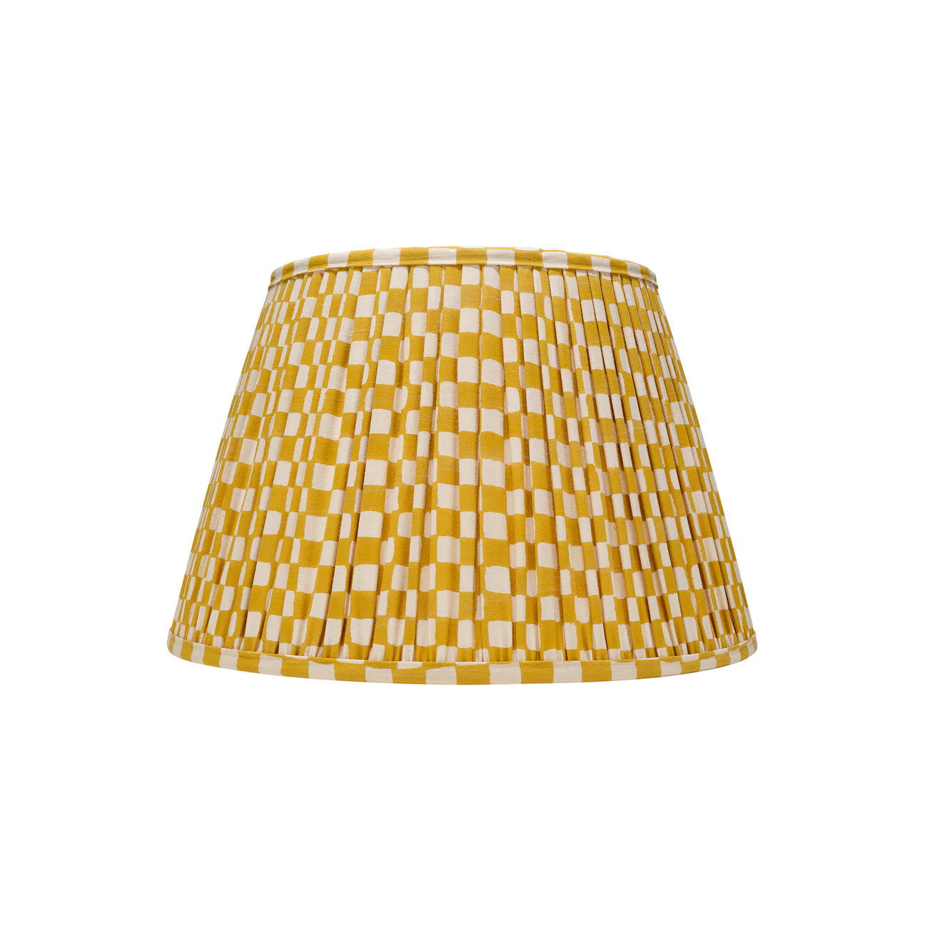 Rosanna Lonsdale Mustard Checkered Empire lampshade