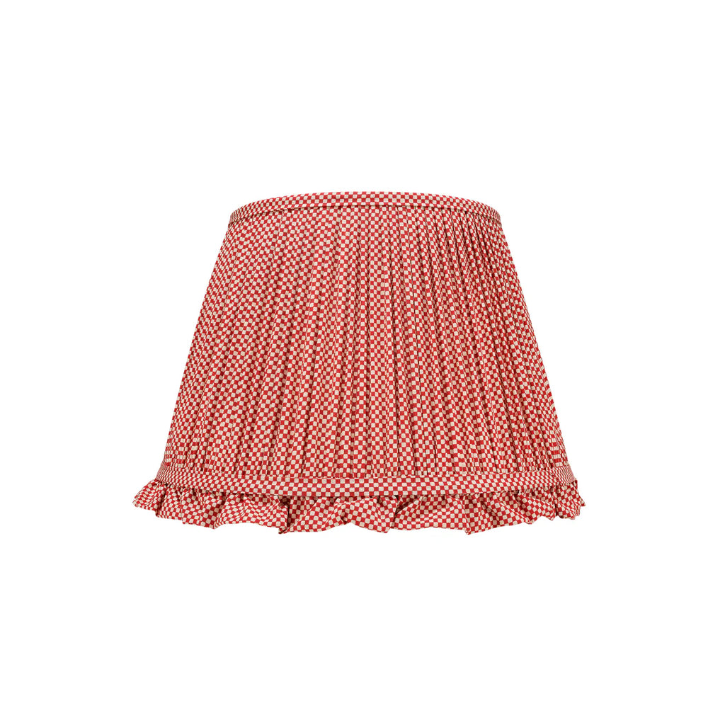 Rosanna Lonsdale Red Checkered Frill Lampshade