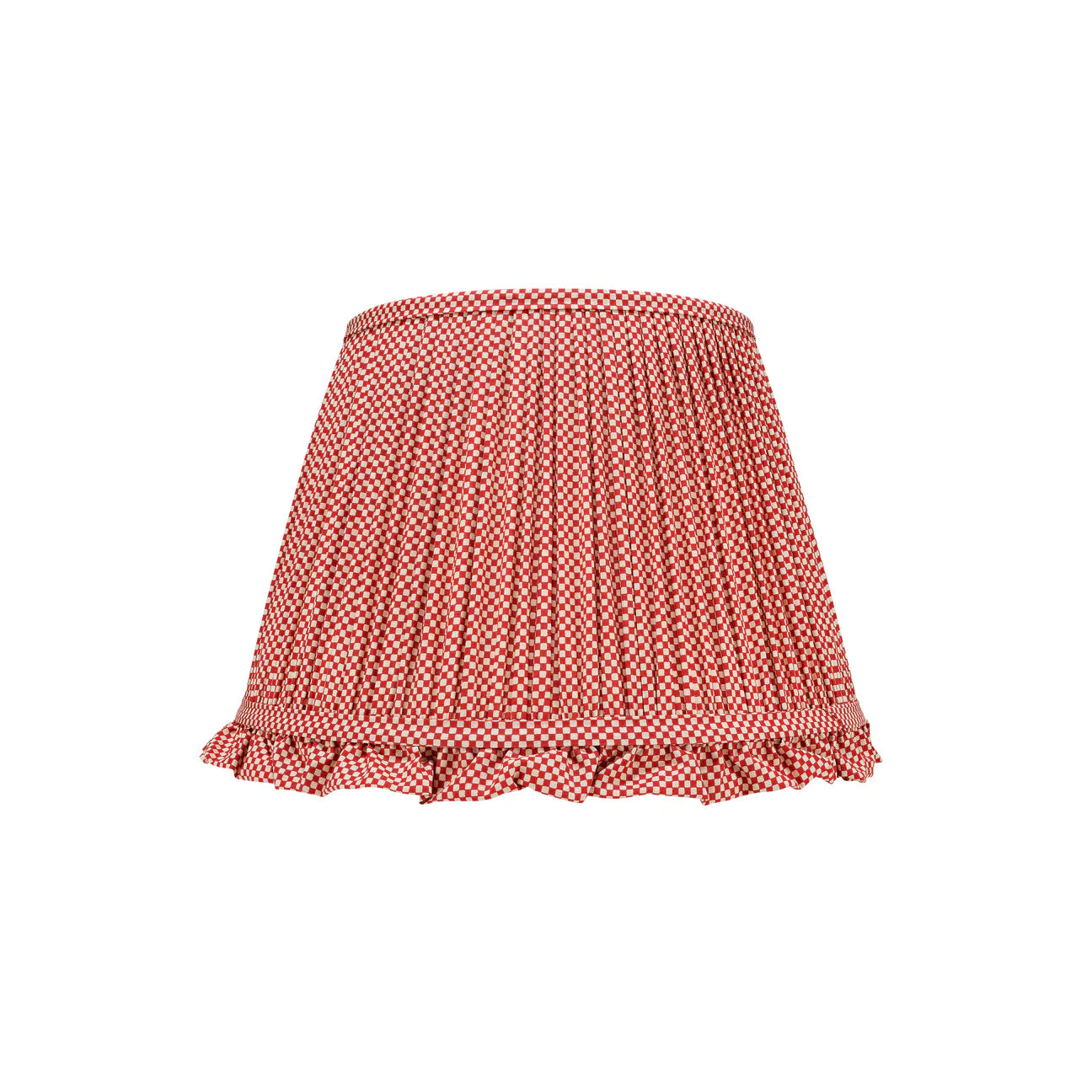Rosanna Lonsdale Red Checkered Frill Lampshade