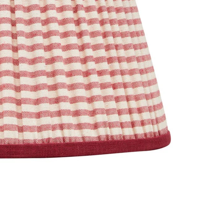 Rosanna Lonsdale Red Striped Lampshade close up