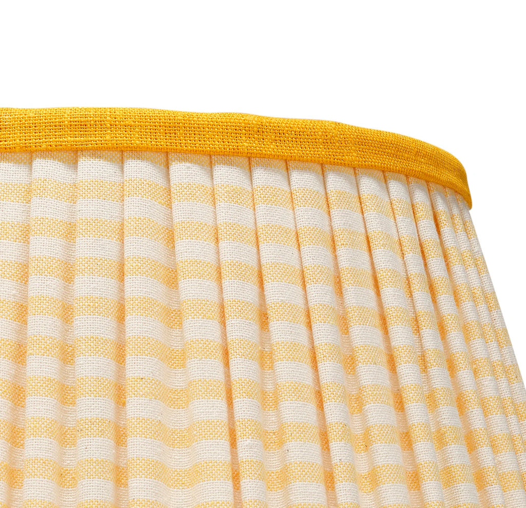 Rosanna Lonsdale Yellow Striped Empire Lampshade close up