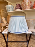 Sorella Glenn Pale Blue Shirred Empire Lampshade with Skinny Cobalt Trim