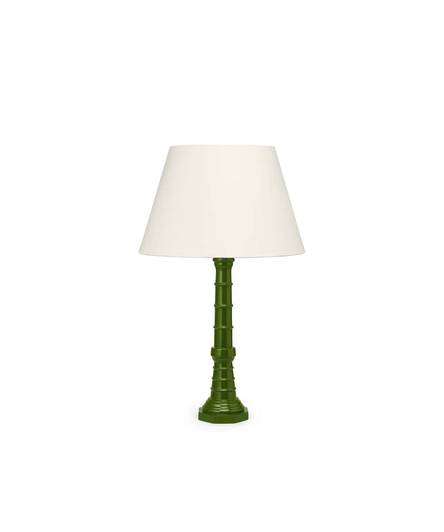 The Lacquer Company Bonham Table Lamp in Lettuce Green