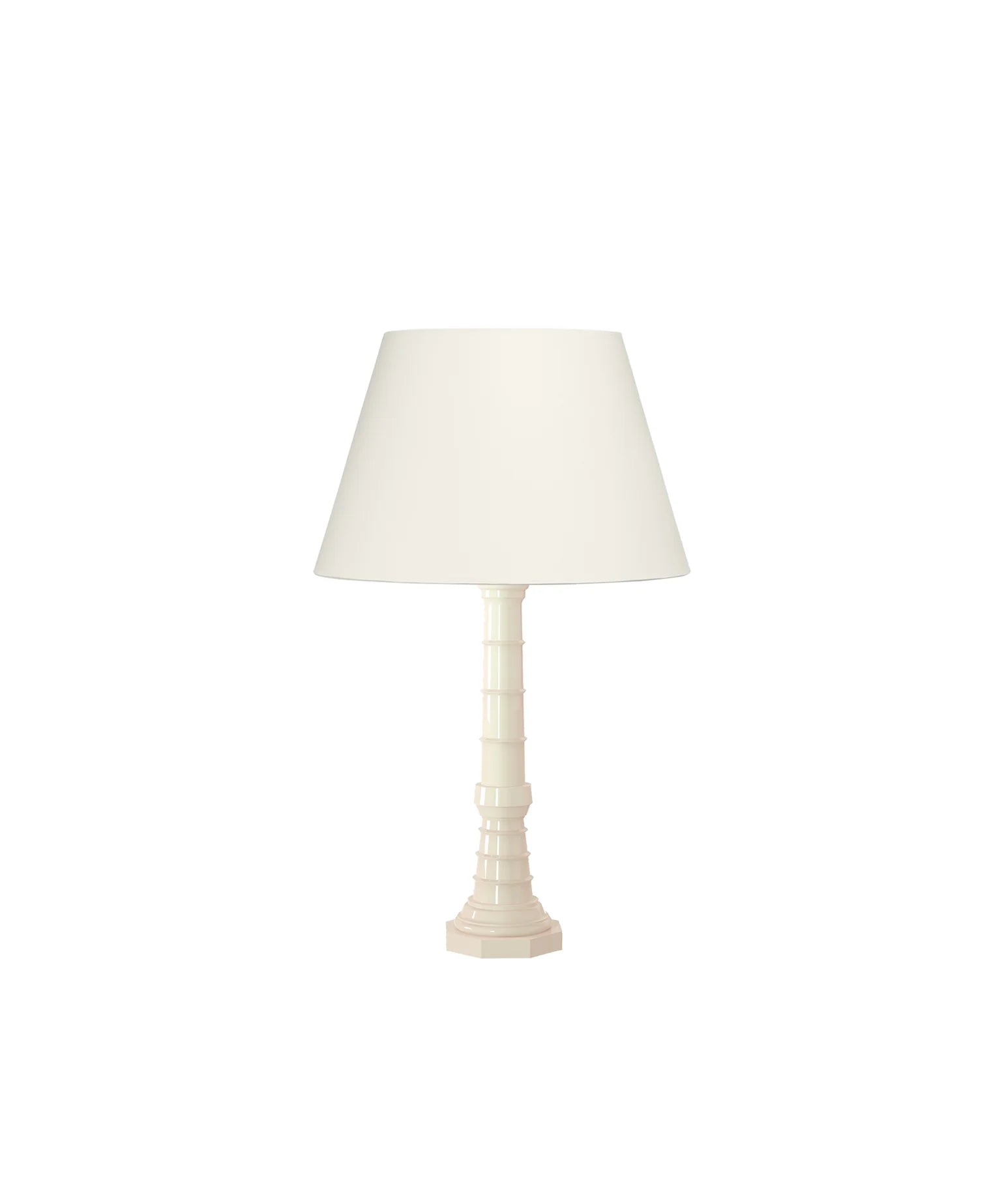 The Lacquer Company Bonham Table Lamp in Ivory