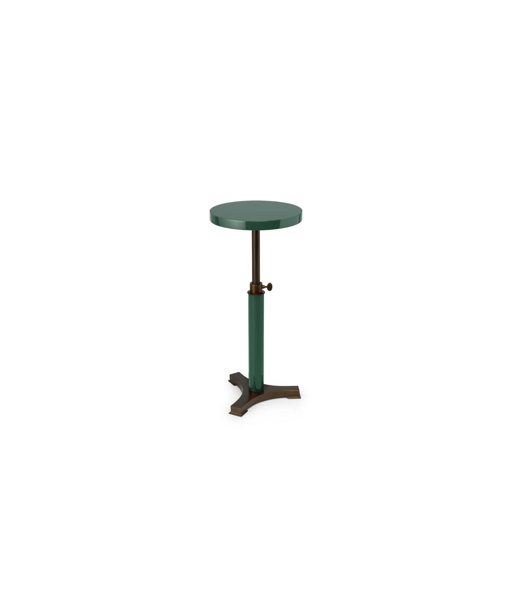 The Lacquer Company Telescoping Table in Magnolia Green
