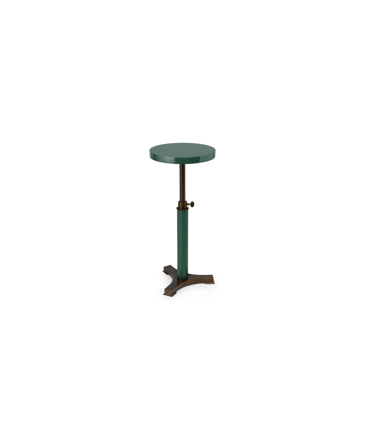 The Lacquer Company Telescoping Table in Magnolia Green