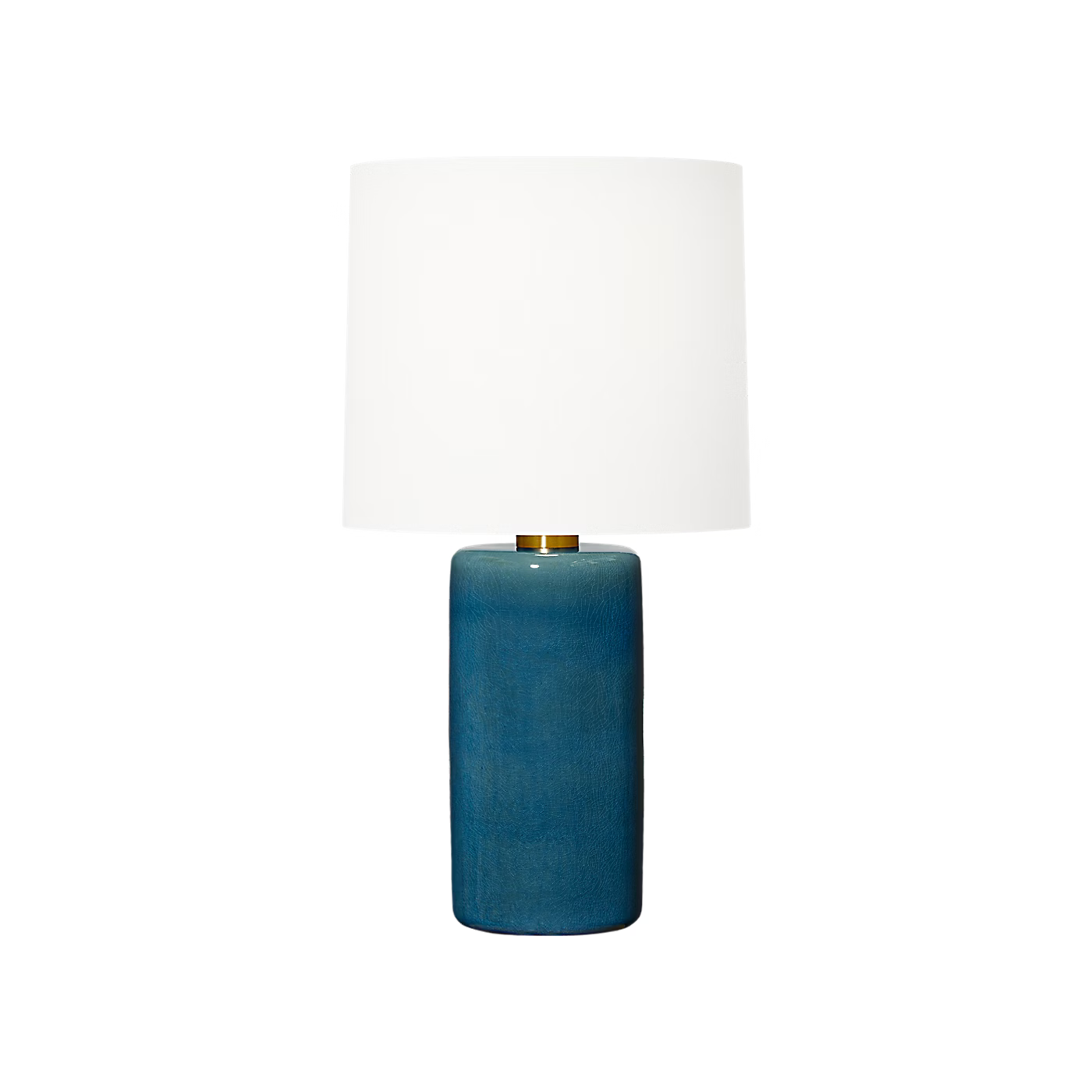 Visual Comfort Shanghai Large Table Lamp in Deep Ocean Crackle 